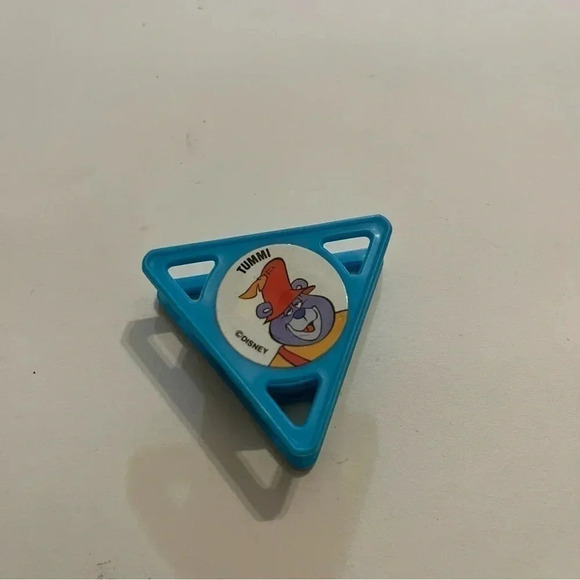 Vintage 1990 Tummi Gummi Bear Disney Kellogg Triangle Shaped Stamp With Lid - Picture 2 of 6